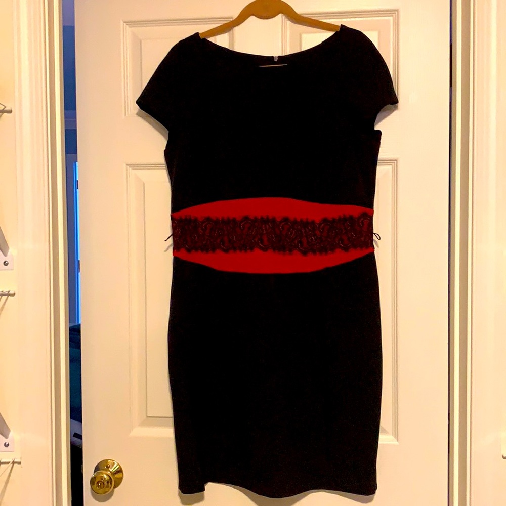 Danny & Nicole little black dress with lace detail